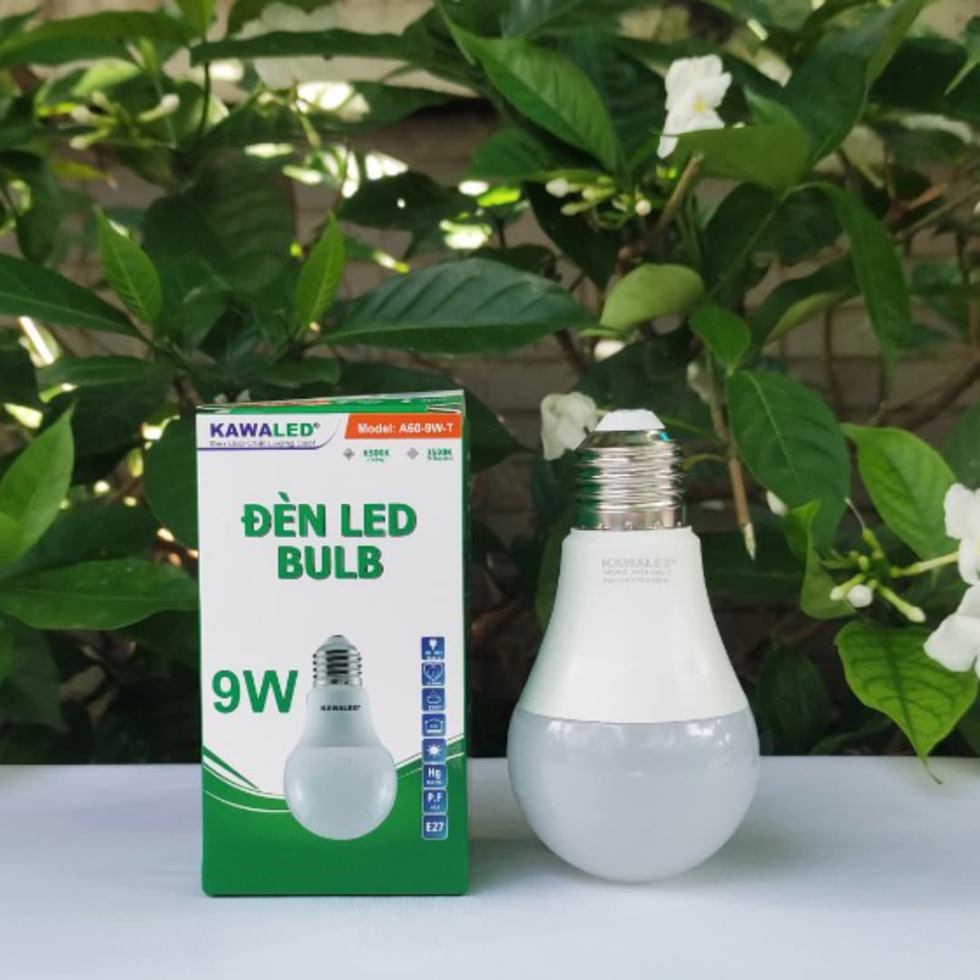 Đèn led bulb Kawaled A60-9W-T/V chính hãng