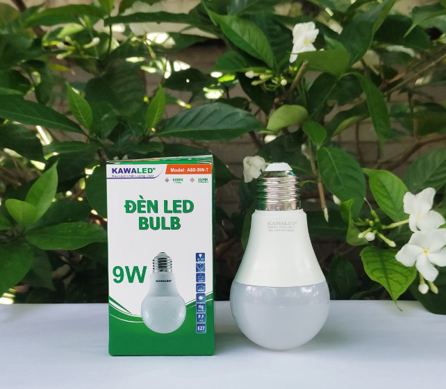 Đèn LED bulb tròn Kawaled 9w