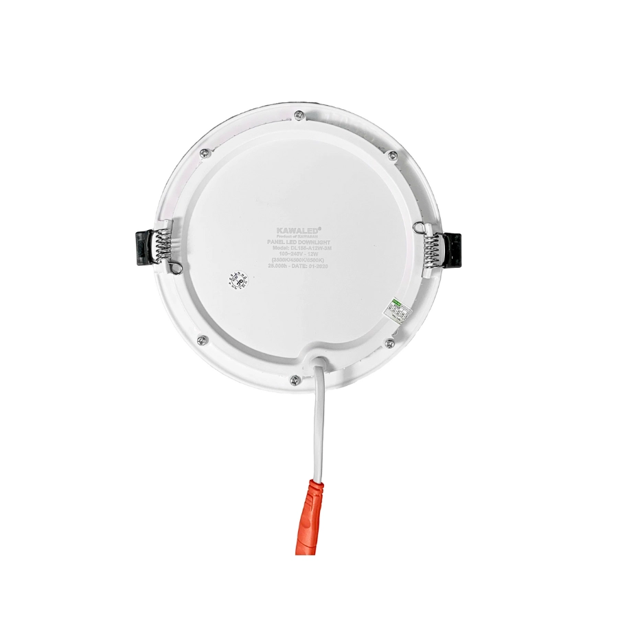 Mặt sau đèn LED âm trần DL158-A12W-3M với thông số kỹ thuật