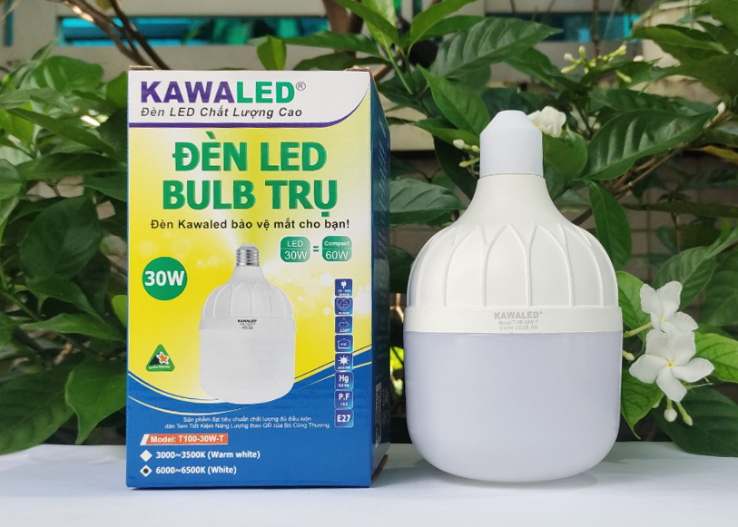 Đèn bulb trụ 30w ánh sáng trắng