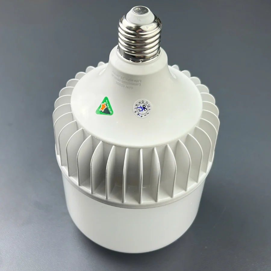 Đèn LED bulb trụ TN120-40W nhìn từ góc chéo trên