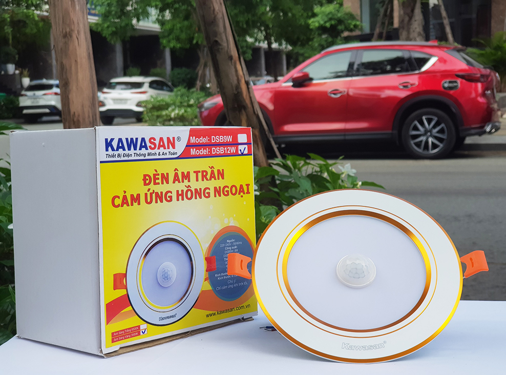 Đèn Led âm trần cảm ứng hồng ngoại DSB