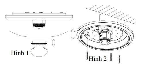 Quy trình lắp đặt đèn ốp trần cảm biến