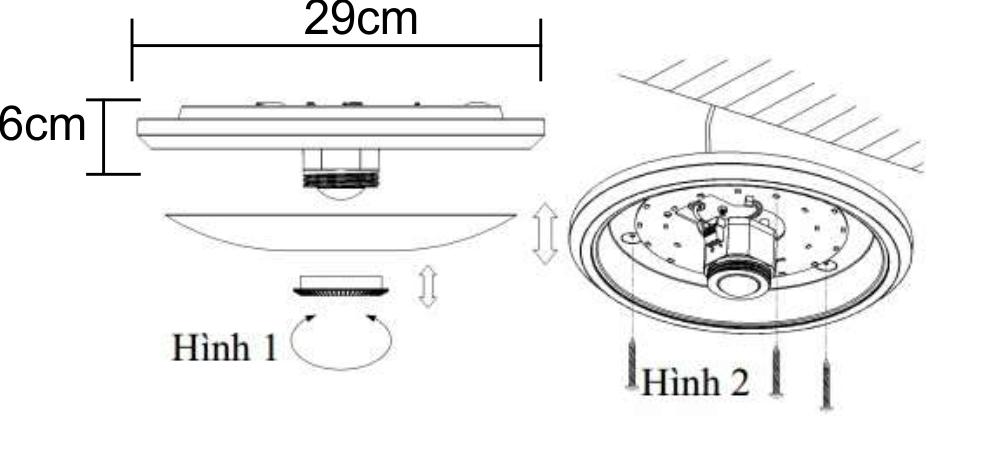 Kích thước nhỏ gọn dễ lắp đặt của nhiều nơi