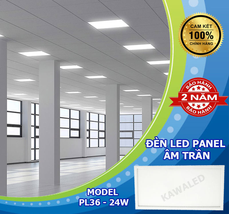 Đèn Led Panel tấm âm trần chữ nhật