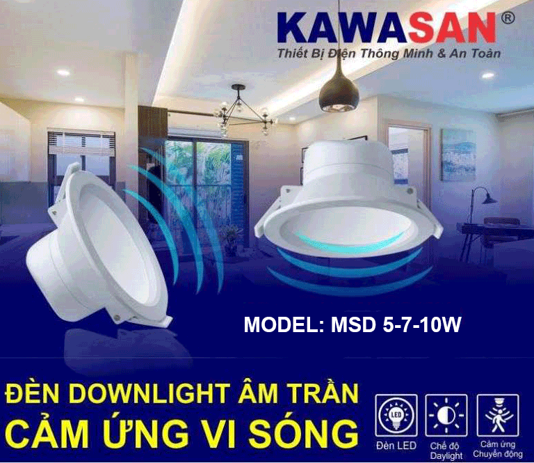 Thiết bị đèn cảm ứng Kawasan được nhiều người tin dùng