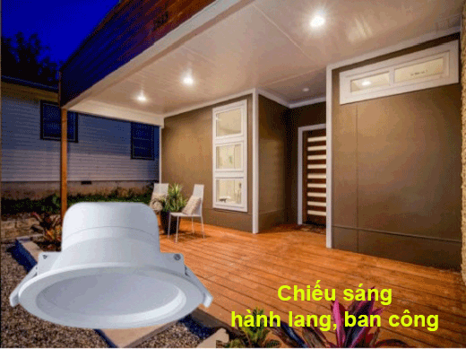 Chiếu sáng ban công, hành lang căn hộ, nhà ở...