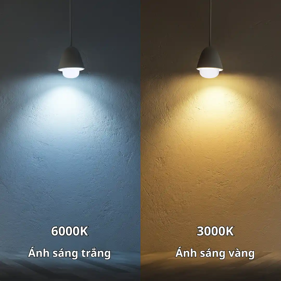 Đèn LED bulb trụ Kawaled – 2 màu ánh sáng linh hoạt