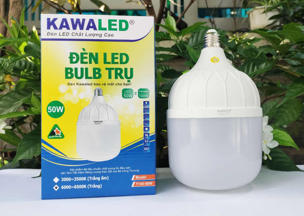 Đèn bulb trụ 50w ánh sáng trắng