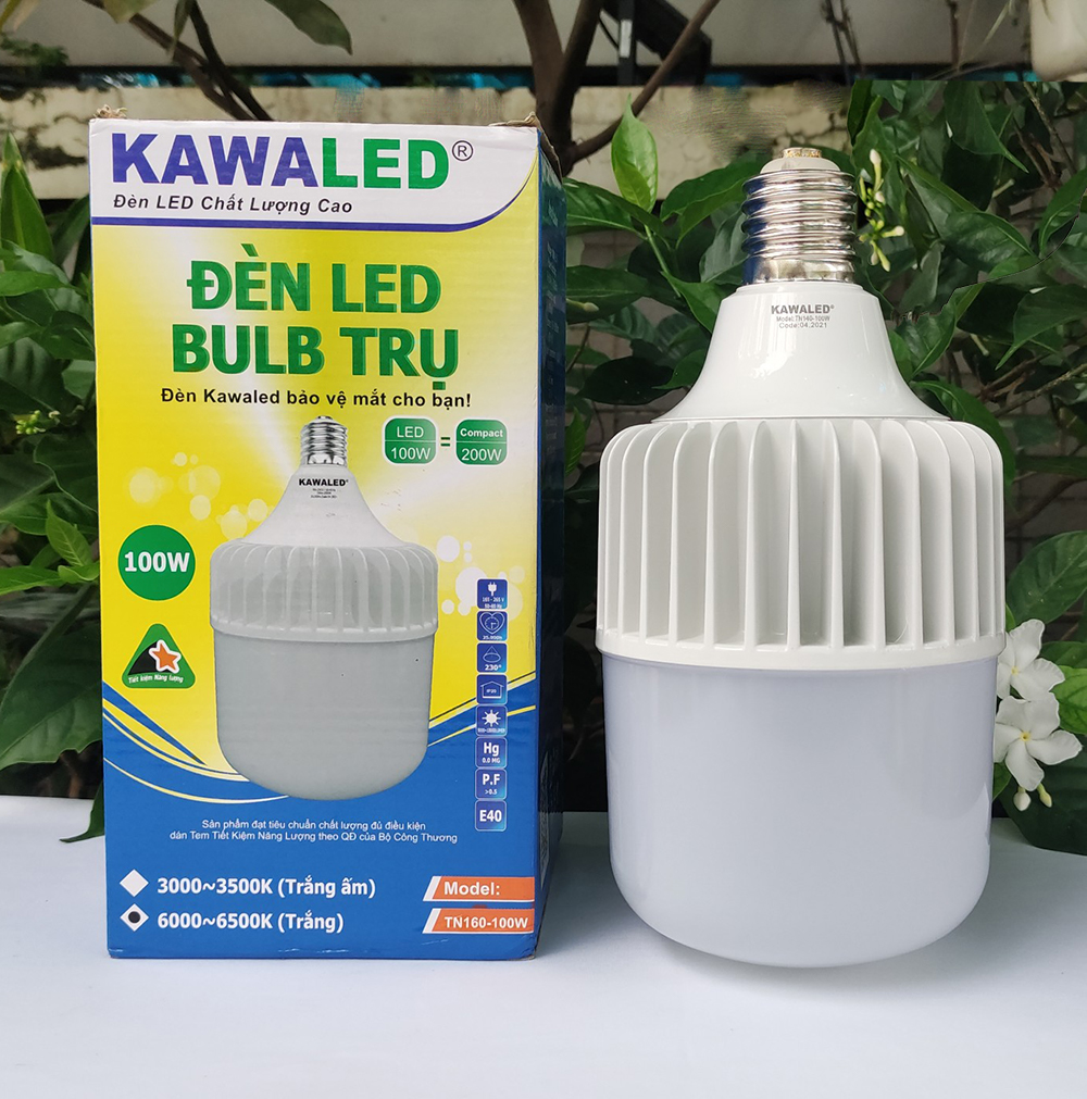 Đèn Led bulb trụ nhôm đúc TN160-100W Kawaled