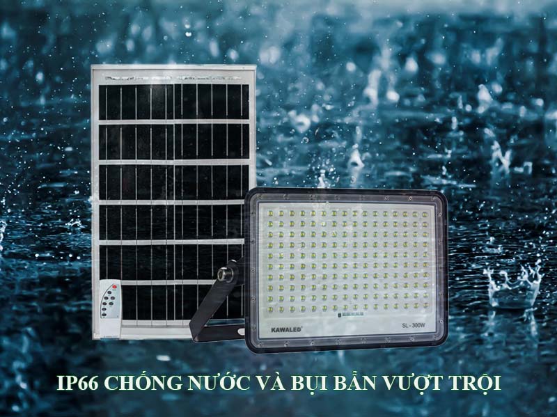 Chỉ số IP66 chống nước và bụi bẩn vượt trội