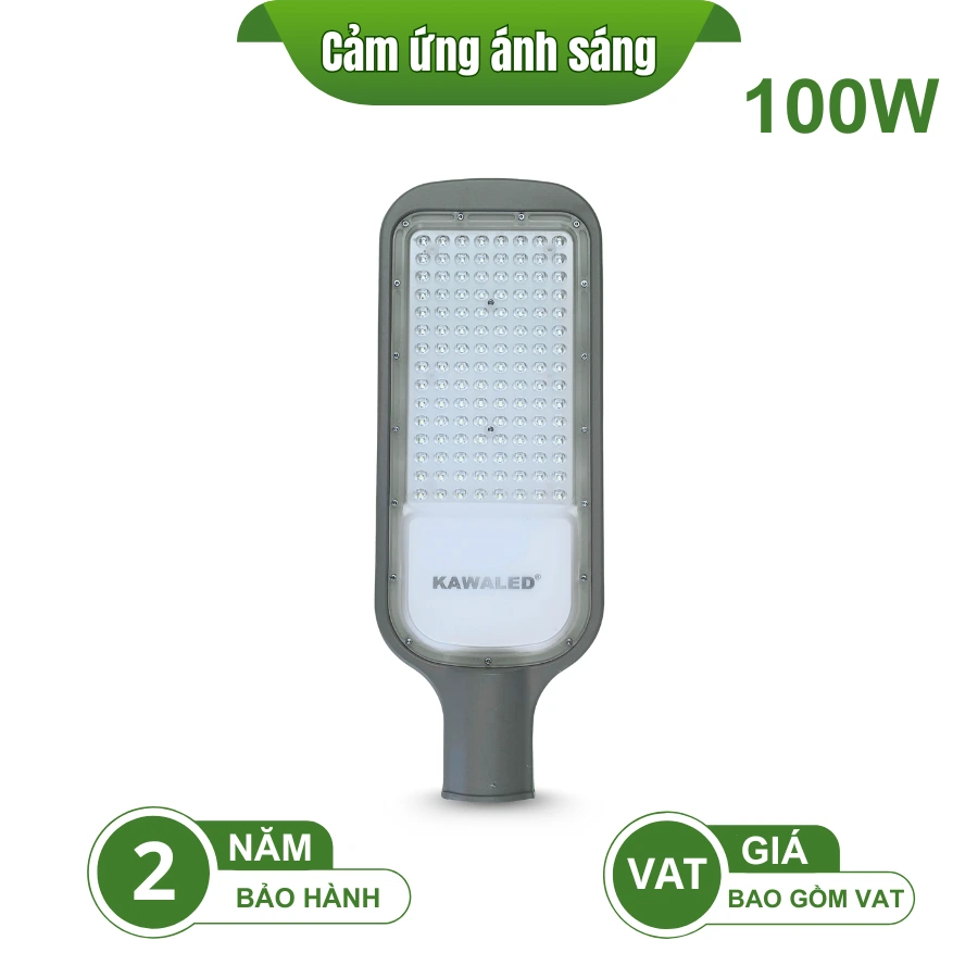 Đèn LED SST-100W Kawaled cảm ứng ánh sáng, bảo hành 2 năm