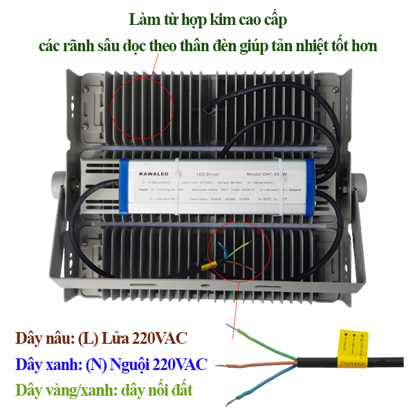 Mặt sau làm từ hợp kim cao cấp có các rãnh sâu giúp tản nhiệt tốt