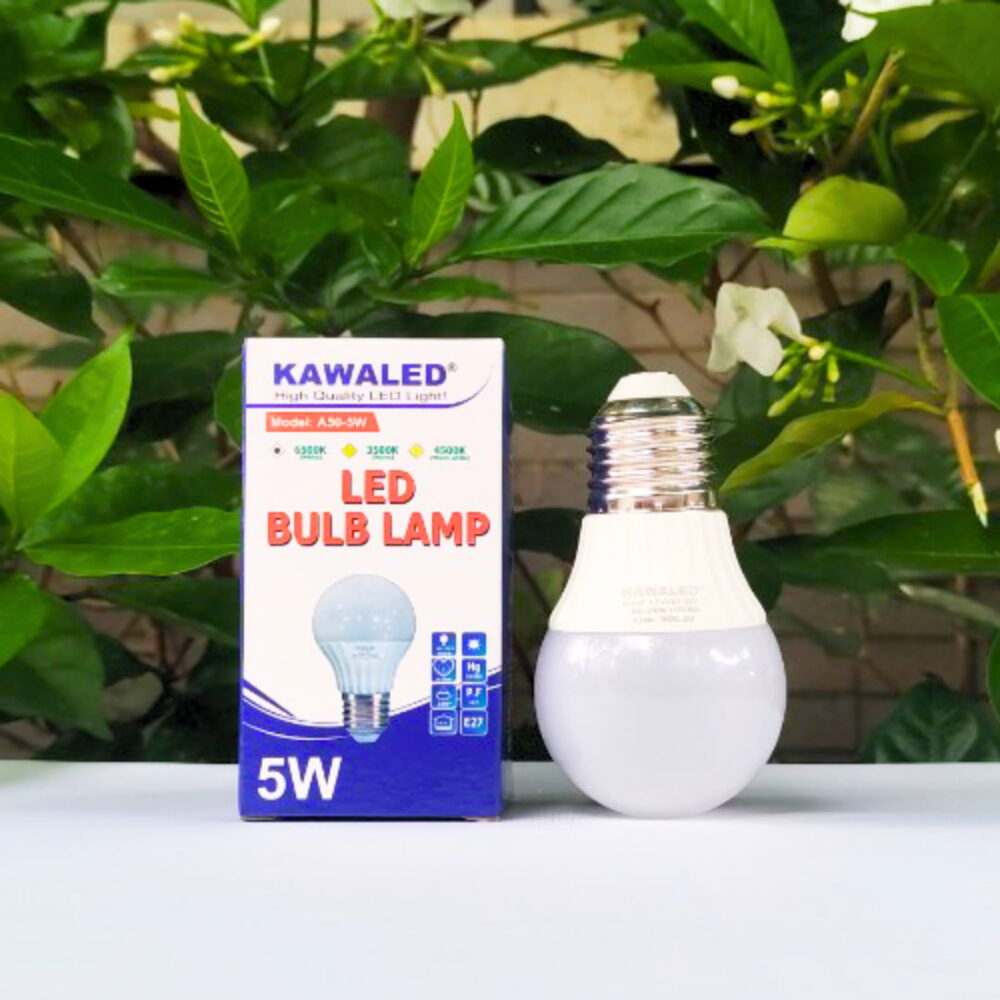 Bóng đèn led bulb 5W ánh sáng trắng, thân thiện môi trường