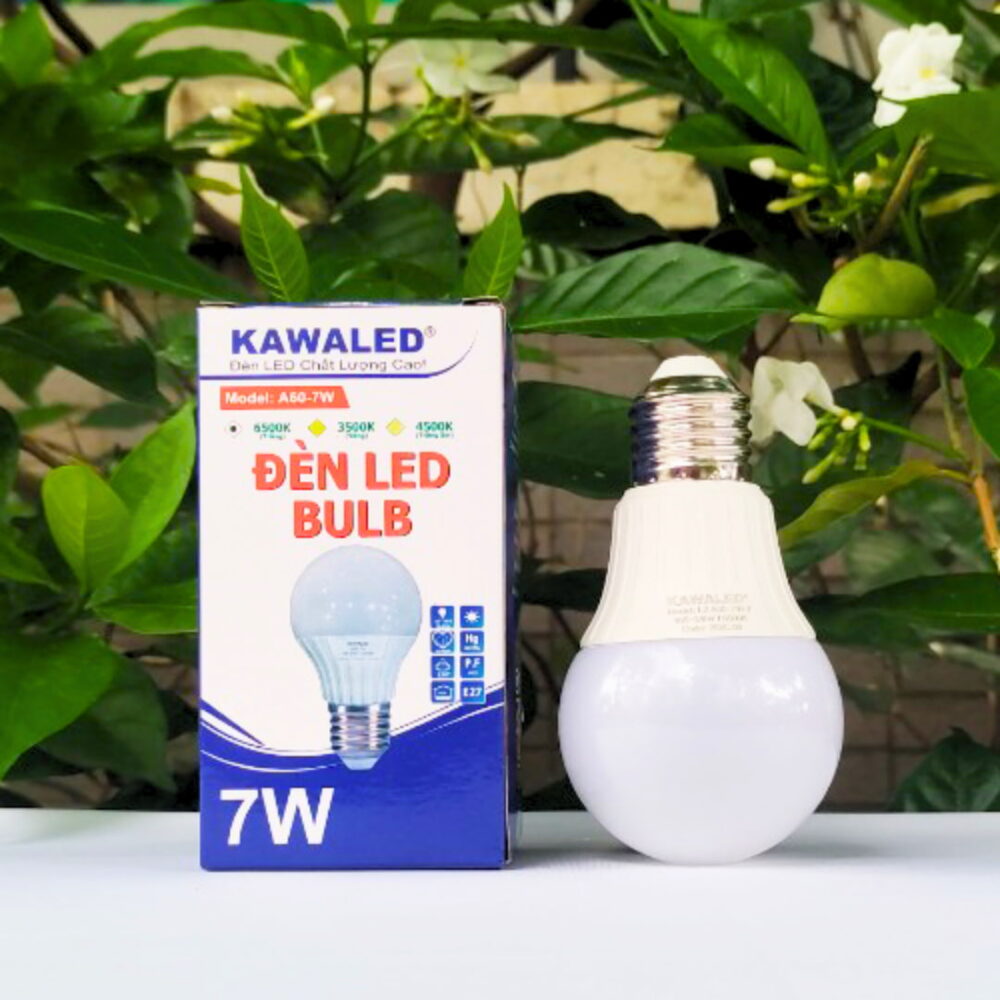 Đèn led bulb Kawaled 7W – độ sáng ổn định, tuổi thọ cao