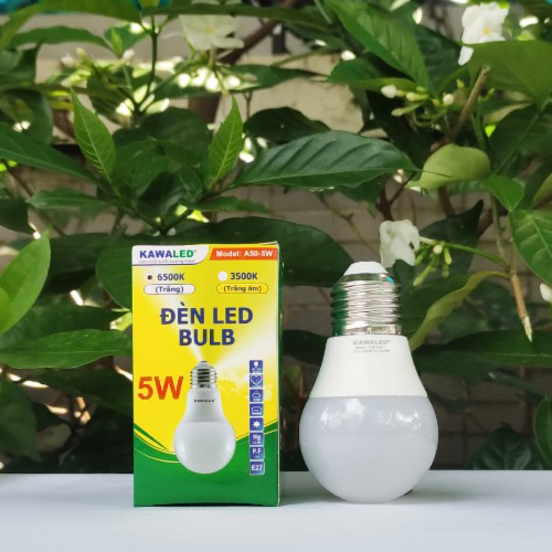Đèn LED 5W Kawaled bảo hành 2 năm
