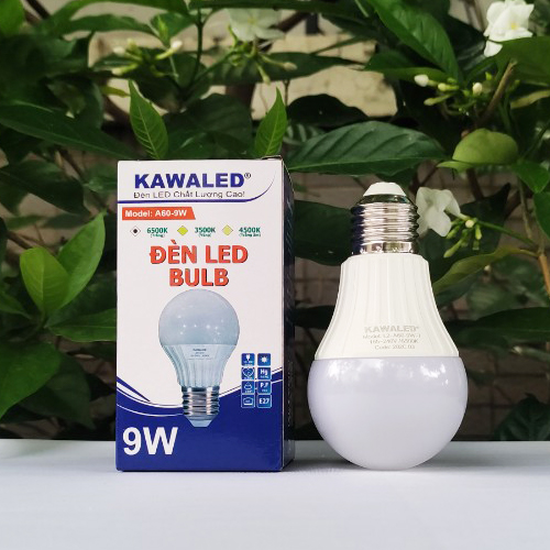 Đèn Led bulb tròn thân nhựa 9w