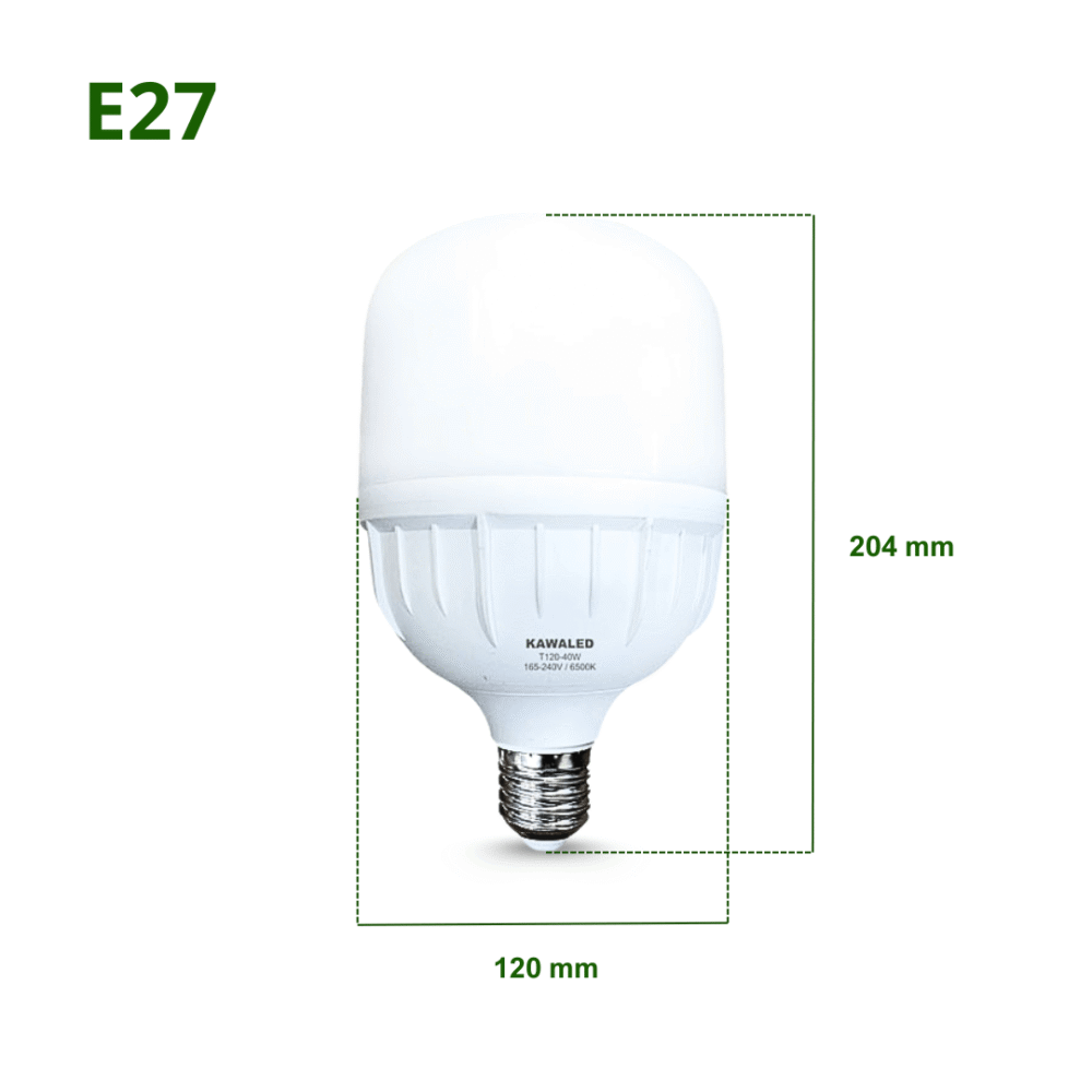 Bóng đèn LED trụ 40W Kawaled – hiệu suất cao, ánh sáng mạnh