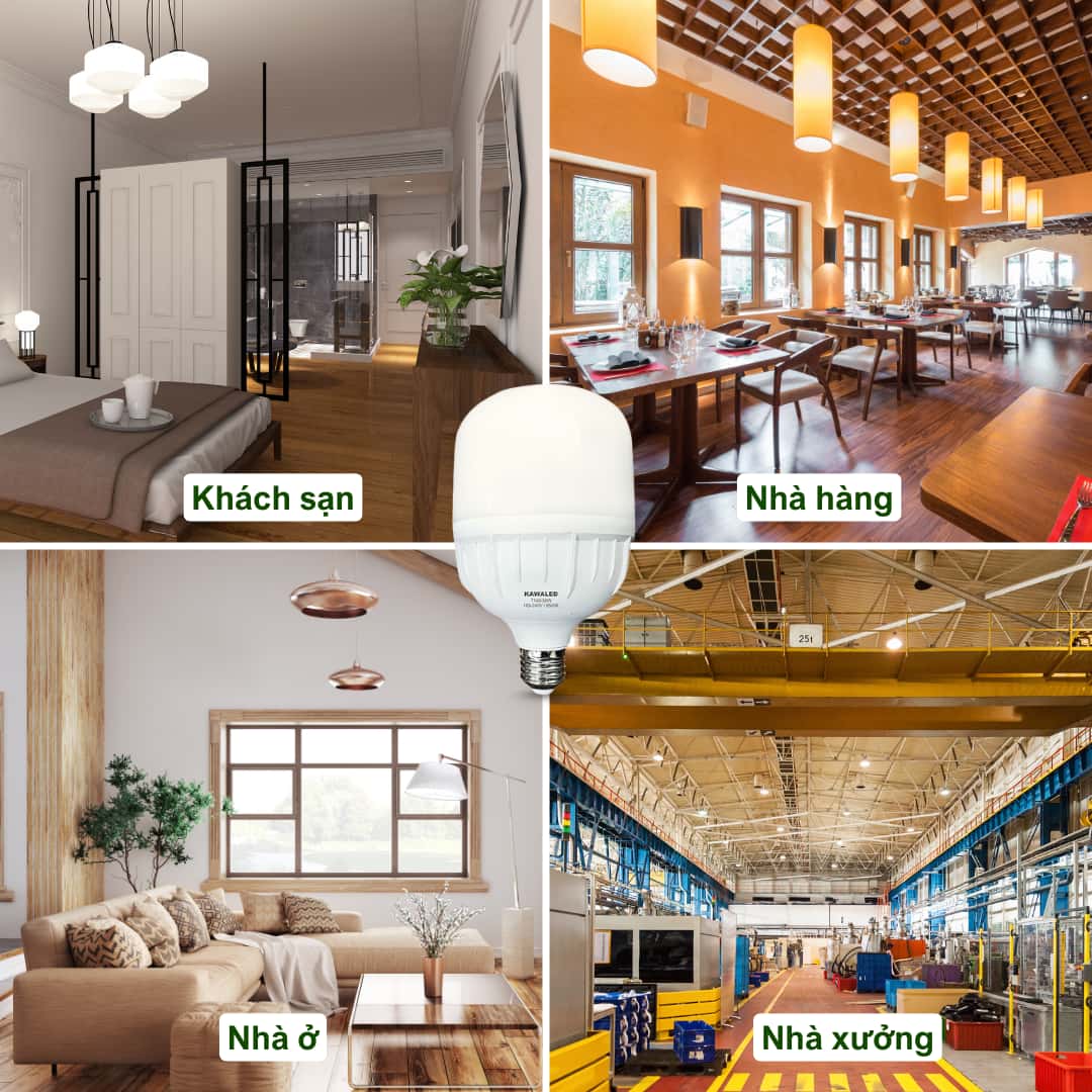 Ứng dụng đèn LED Kawaled trong khách sạn, nhà hàng