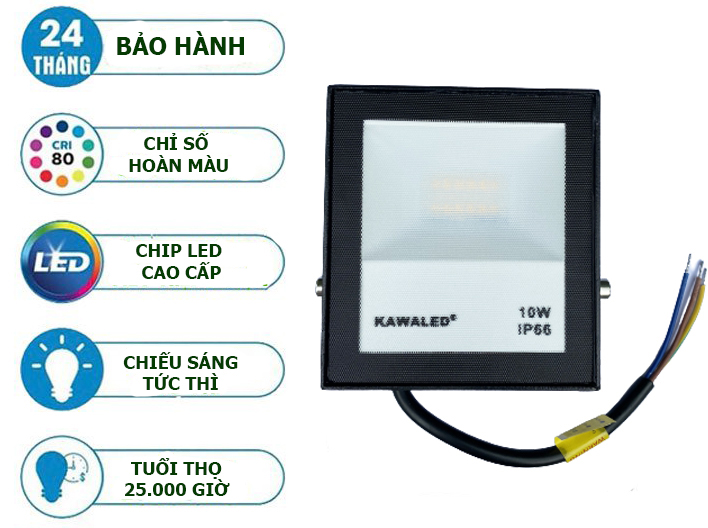 Ưu điểm nổi bẩt của đèn led ngoài trời Kawaled