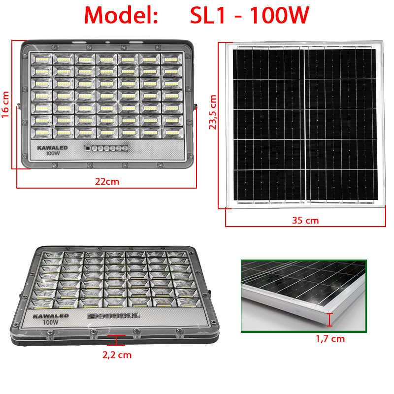 Kích thước đèn pha SL1