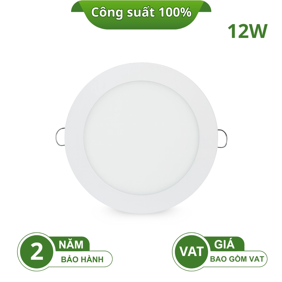 Mặt trước đèn LED âm trần DL158 12W