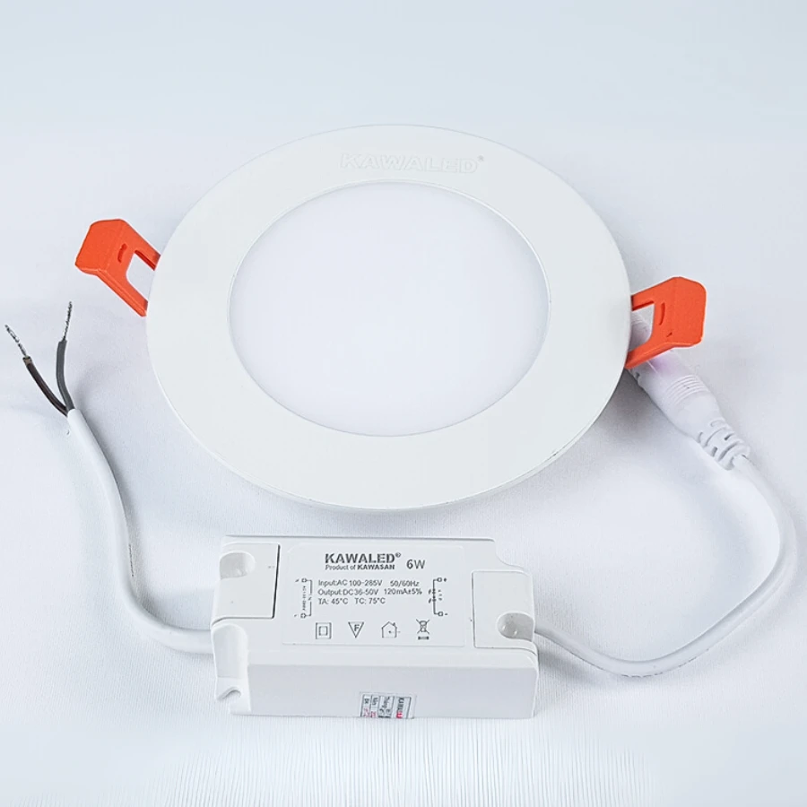 Mặt trước đèn LED âm trần panel DL108 6W