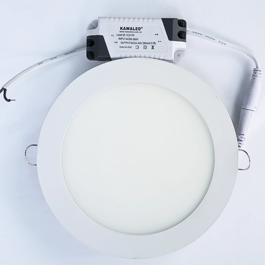 Đèn LED âm trần tròn DL158 12W mặt trước