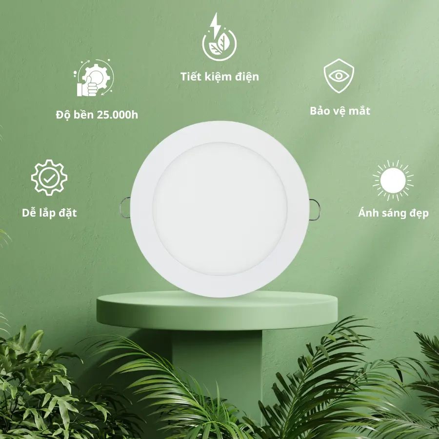 Tính năng đèn LED âm trần DL Kawaled độ bền cao