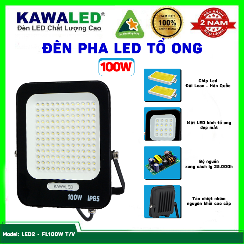 Đèn pha led tổ ong LED2-FL