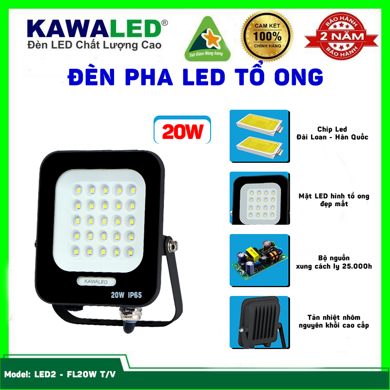 Đèn pha led tổ ong với nhiều ưu điểm nổi bật