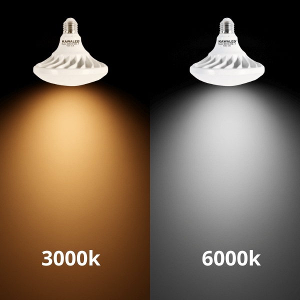 đèn LED UFO Kawaled 50W ánh sáng 3000K và 6000K