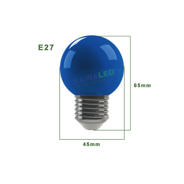 Bóng đèn LED tròn Kawaled E27 kích thước 65x45mm