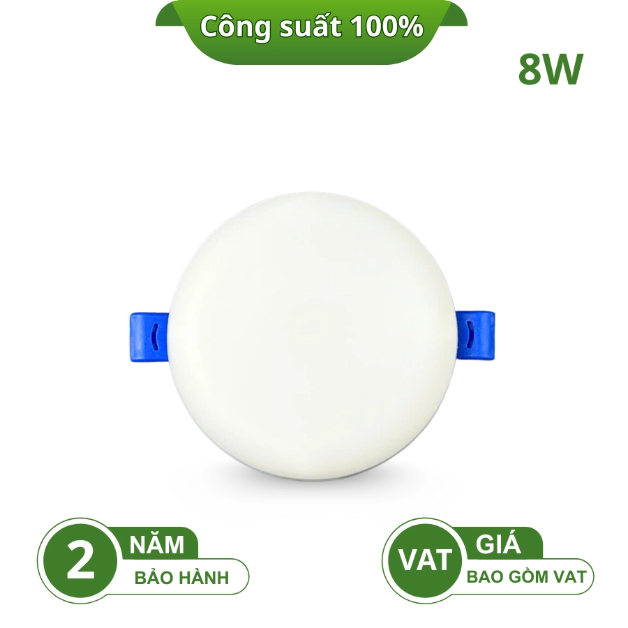 Đèn led âm trần tràn viền DLK100 8W Kawaled