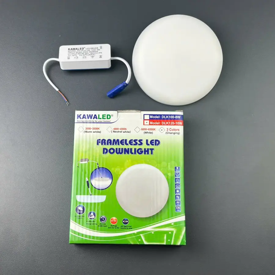 Đèn led âm trần tràn viền 10W DLK120 Kawaled