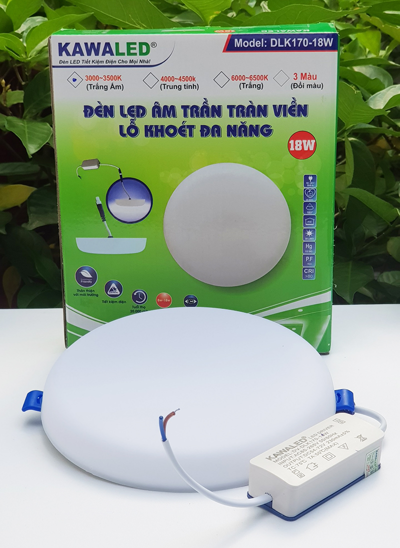 Đèn led âm trần tràn viền DLK100-8W