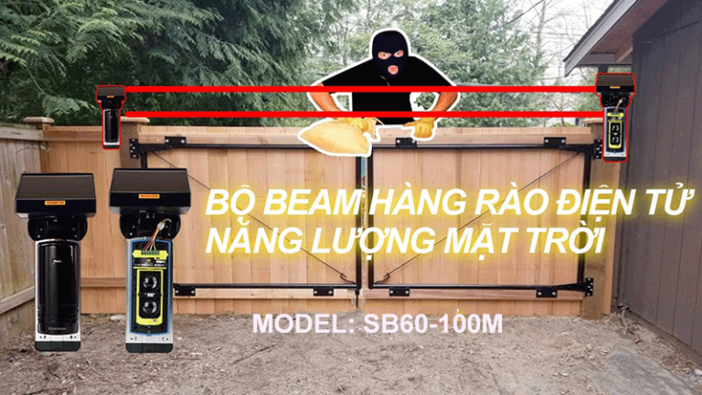 Đầu BEAM Không Dây Năng Lượng Mặt Trời SB100M