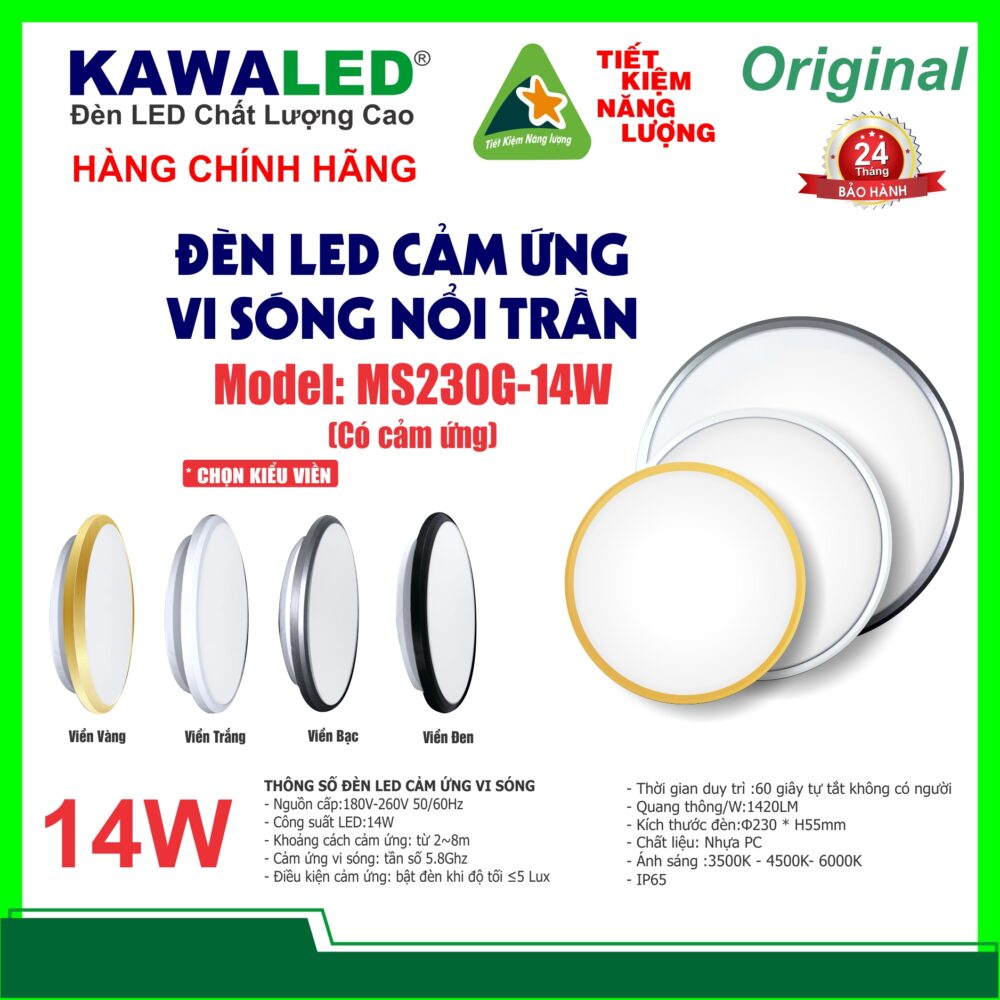 Đèn Led Cảm Ứng Vi Sóng