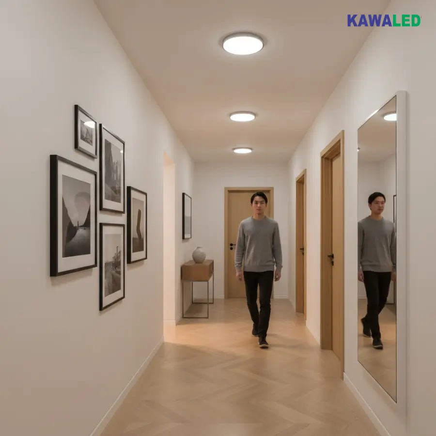 Đèn LED ốp trần NT-G chiếu sáng hành lang, lối đi