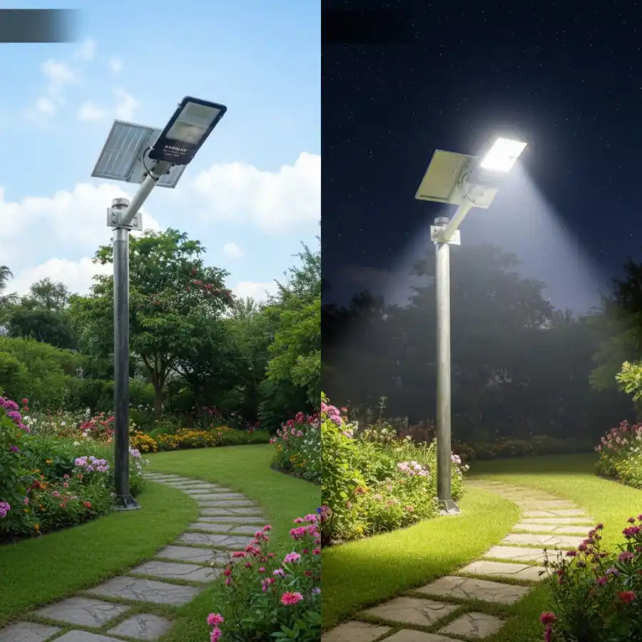 Đèn năng lượng mặt trời Kawaled sạc ban ngày và chiếu ban đêm