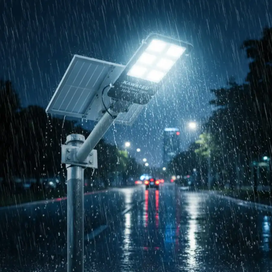 Đèn năng lượng mặt trời Kawaled chống nước IP65 chiếu sáng trong mưa lớn