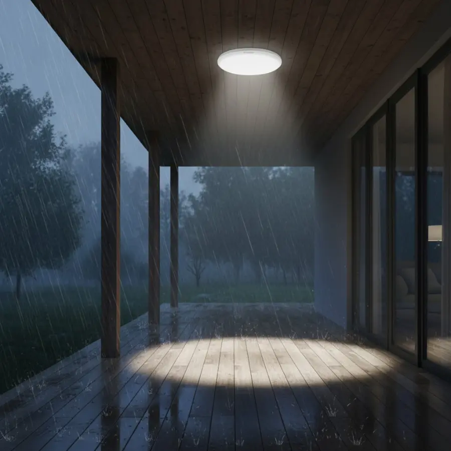 Đèn ốp trần cảm ứng Kawasan MS-G chiếu sáng ngoài trời chống nước