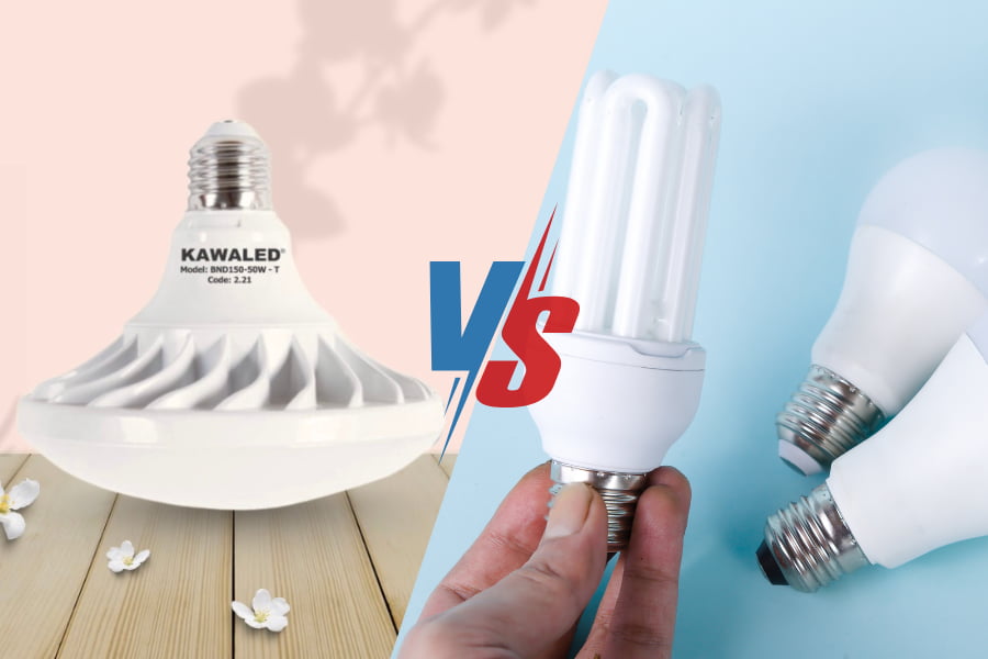So sánh đèn LED đĩa bay Kawaled và đèn led thường