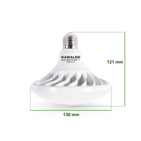 đèn LED đĩa bay 30W Kawaled công suất mạnh, kích thước lớn