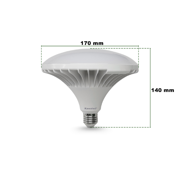 đèn LED bulb đĩa bay Kawaled 50W cỡ lớn đường kính 170mm