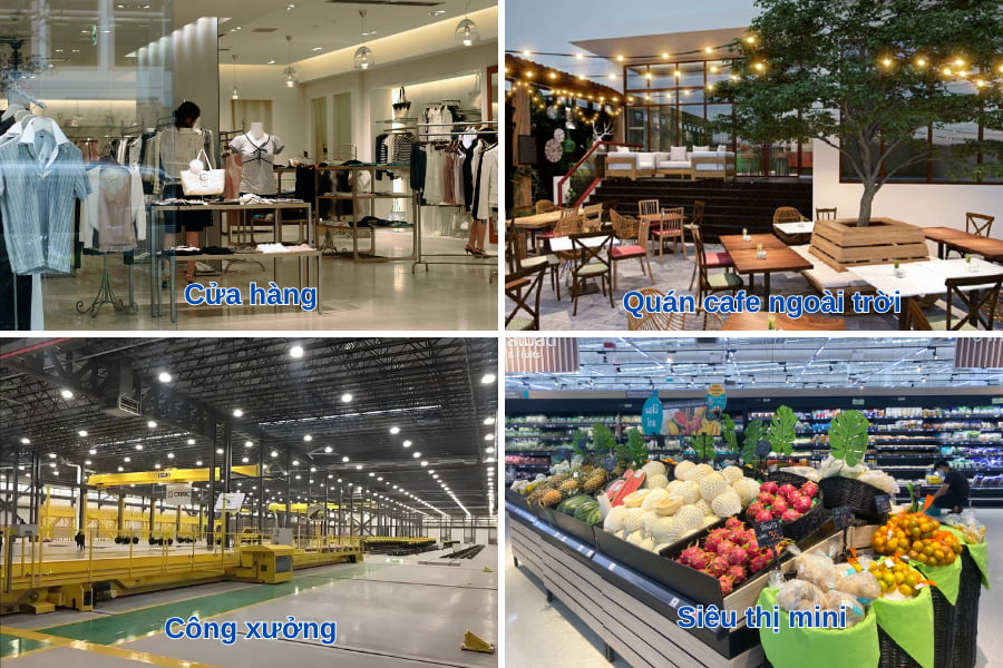 Đèn LED đĩa bay lắp cho cửa hàng, quán cafe, công xưởng, siêu thị
