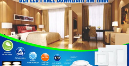 Đèn LED âm trần ánh sáng dịu nhẹ cho phòng ngủ