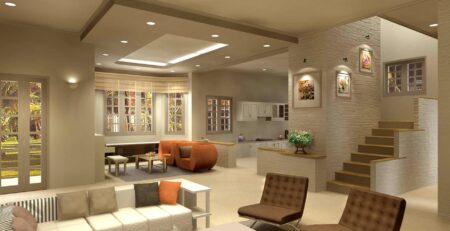Đèn led âm trần phù hợp lắp trên trần nhà thạch cao, tường, hàng lang,...