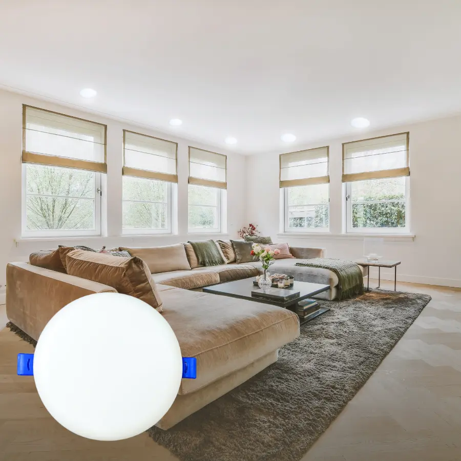 Đèn LED âm trần DLK chiếu sáng phòng khách hiện đại