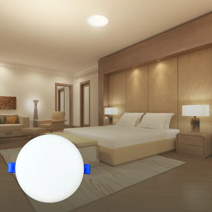 Đèn LED ốp trần DLK chiếu sáng phòng ngủ nhẹ nhàng